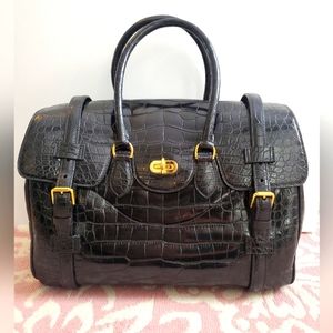 SALE ALLIGATOR LARGE Tote Bag by, Ralph Lauren